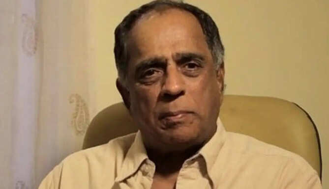 Veteran Bollywood producer and former CBFC chairman Pahlaj Nihalani during a public event.