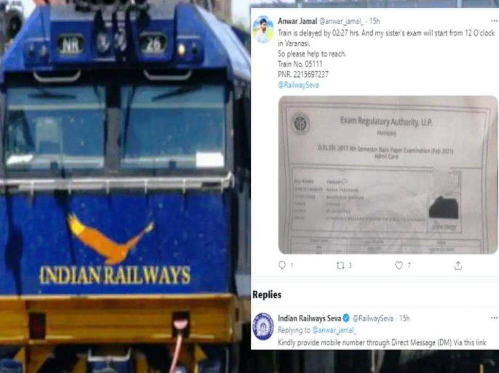 North Eastern Railway helps a girl in reaching her examination centre on time