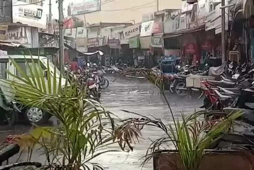 rain in udaipur