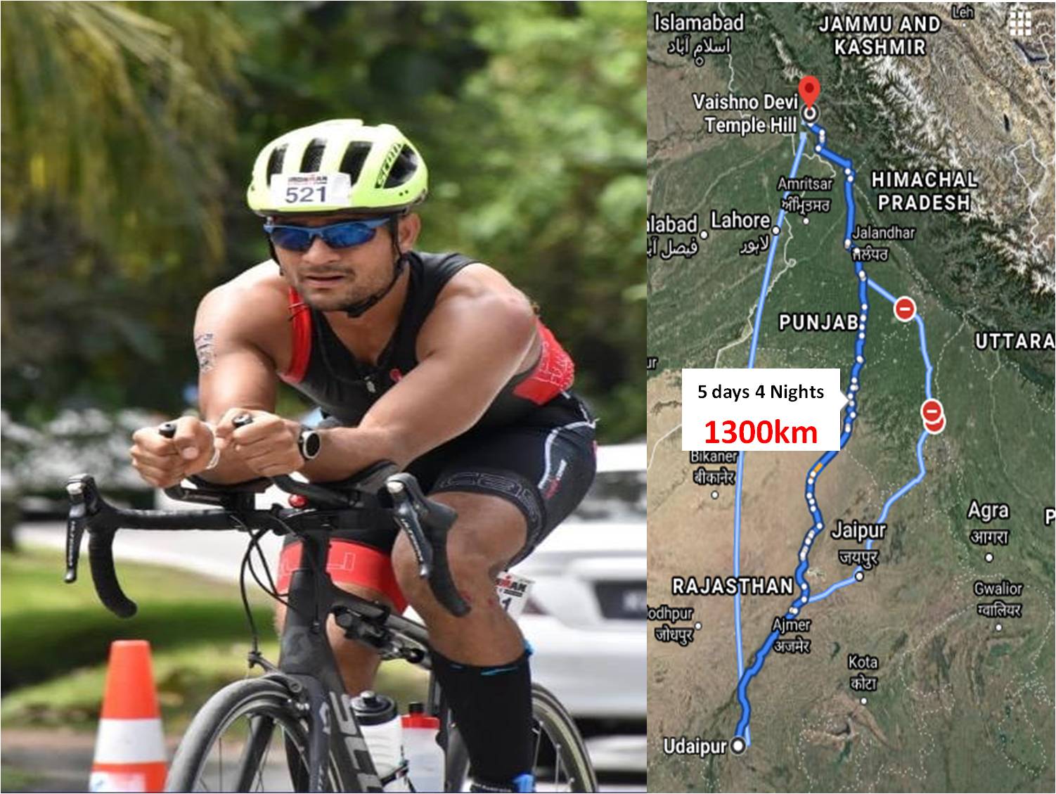 Udaipur's Iron Man set to leave for a record 1300km journey to Vaishno Devi