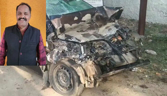 Village Dy Pradhan of Sayra near Gogunda in Udaipur Bharat Singh Barwada killed in Road Accident near Udaipur