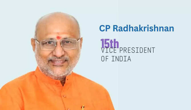 Vice President Election 2025 results &ndash; India elects 15th Vice President, Parliament of India illustration