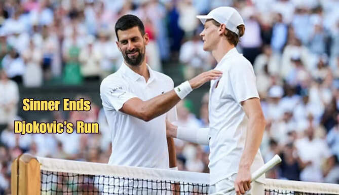 Wimbledon 2025, Sinner beats Djokovic, Sinner vs Alcaraz final, Djokovic Wimbledon 2025, Wimbledon semi-final, tennis grand slam, Wimbledon final match