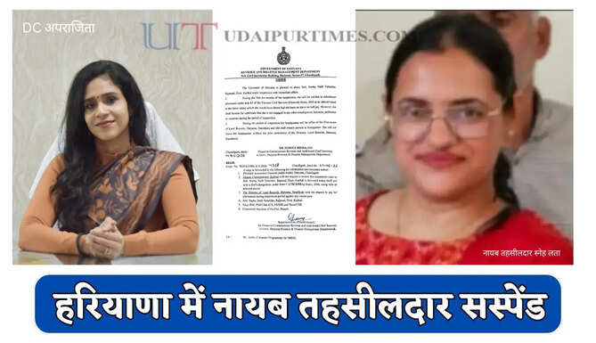 हरियाणा में नायब तहसीलदार सस्पेंड, सरकारी आदेशों पर DC की बड़ी कार्रवाई