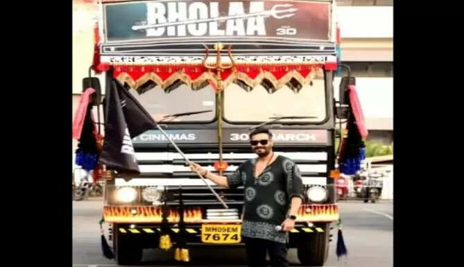 Bholaa Truck Udaipur, Ajay Devgan movie Bholaa