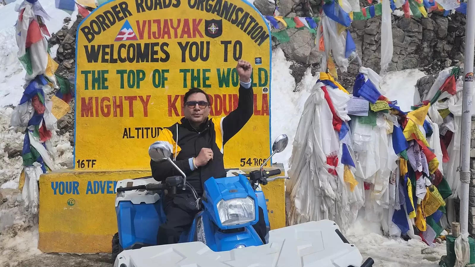 Khardungle Pass On Quad Bike Dr Arvinder Singh Arth Udaipur