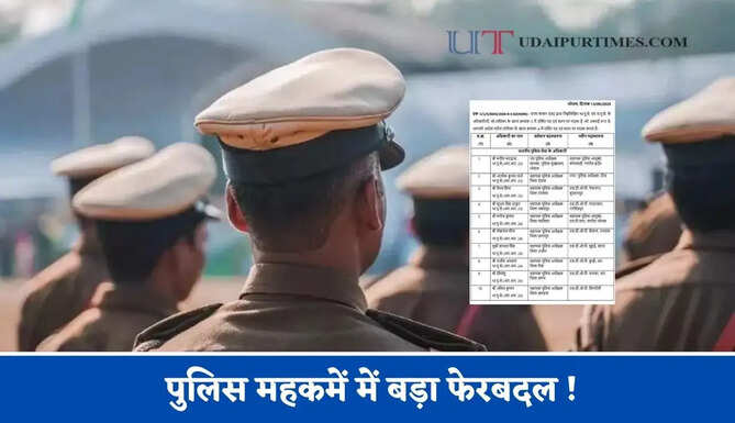 पुलिस महकमें में बड़ा फेरबदल !10 IPS और 127 राज्य पुलिस अधिकारियों का हुआ तबादला&nbsp;