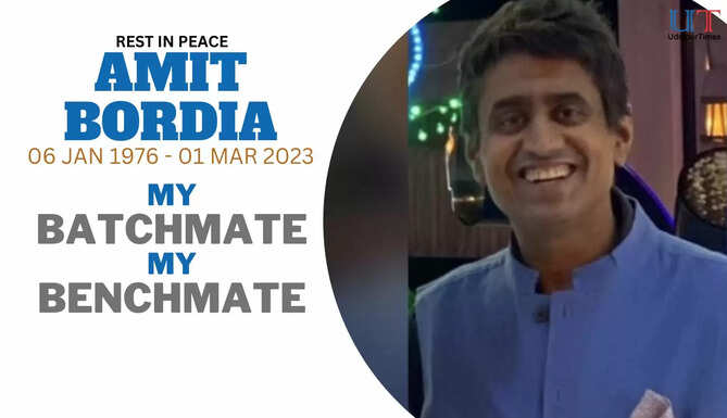 Obituary to Amit Bordia My Batchmate My Benchmate