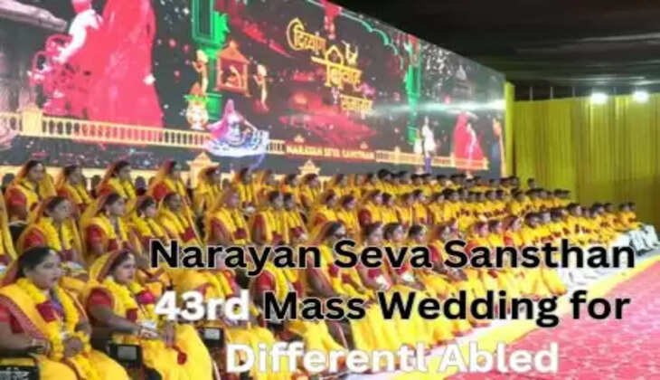 43rd Mass Wedding for the Differently Abled Narayan Seva Sansthan udaipur