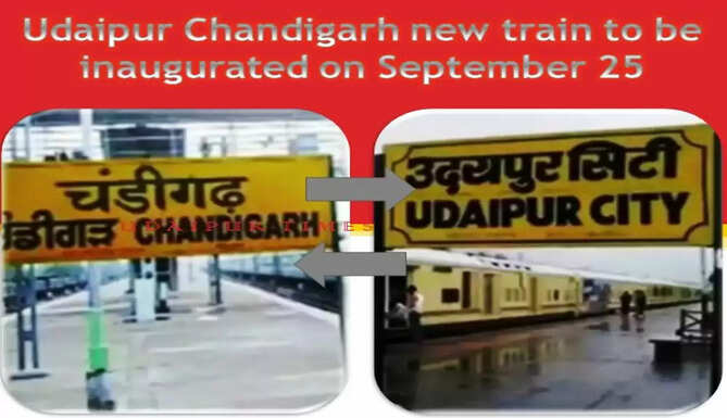 Udaipur Chandigarh Train