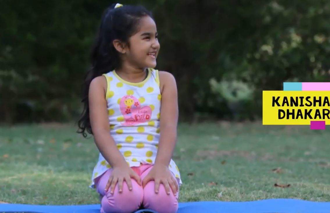 8 Yr Old from Udaipur gives an impeccable performance on Yoga Aasanas to motivate children
