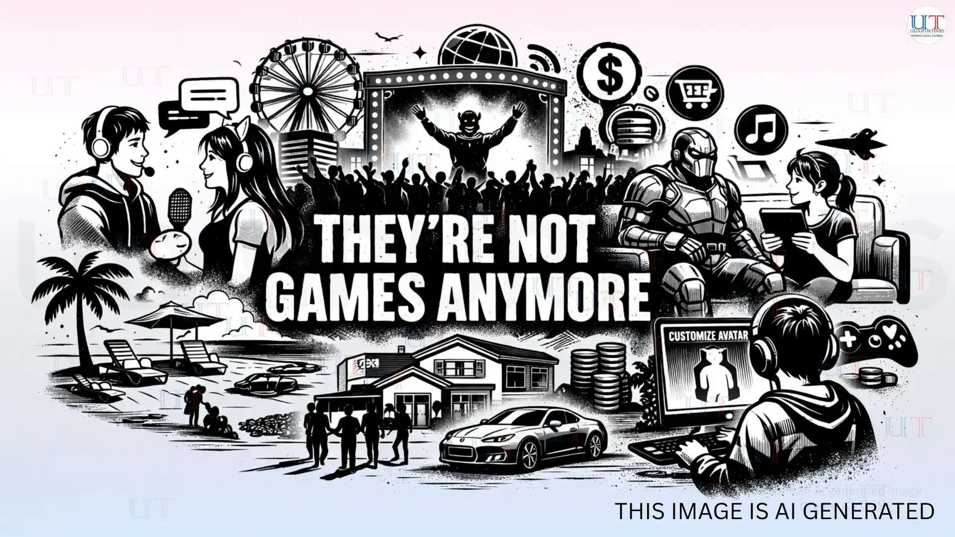 Teenagers using avatars in Fortnite and Roblox as digital social spaces instead of traditional gaming environments.