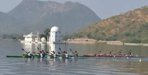 Kayaking and Canoeing Competition Udaipur Water Sports Collector Tara Chand Meena