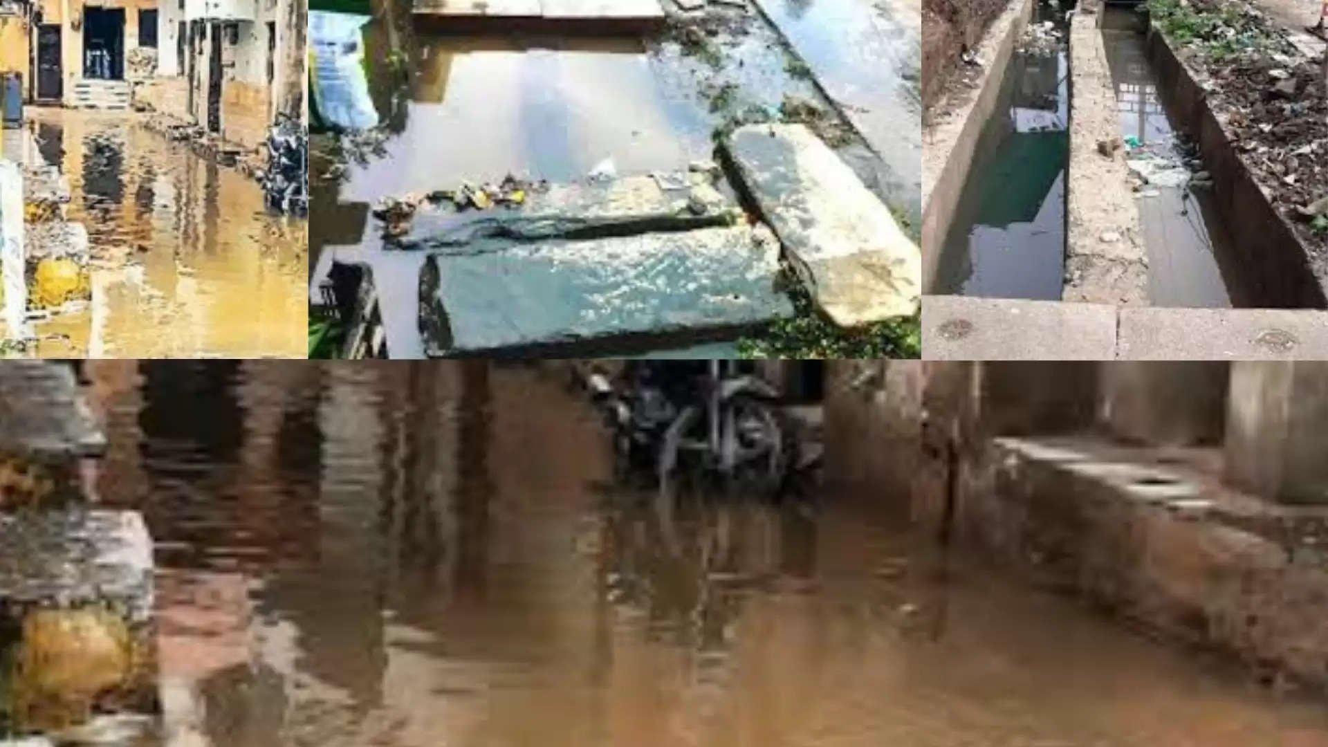 Badgaon Streets During Rain