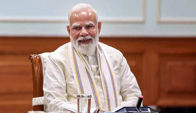 Prime Minister Narendra Modi after surpassing Jawaharlal Nehru's record as India's longest-serving elected Prime Minister