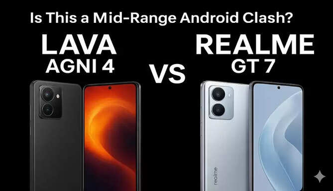 Lava Agni 4 vs Realme GT 7 mid-range smartphone comparison 2025