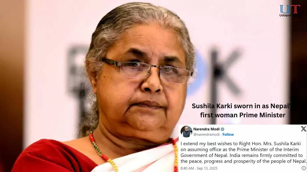 Sushila Karki taking oath as Nepal’s first woman Prime Minister of interim government 2025