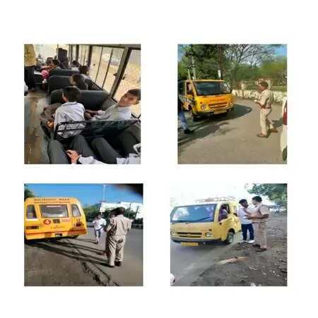 Bhilwara School Bus Safety Action – 16 Vehicles Challaned