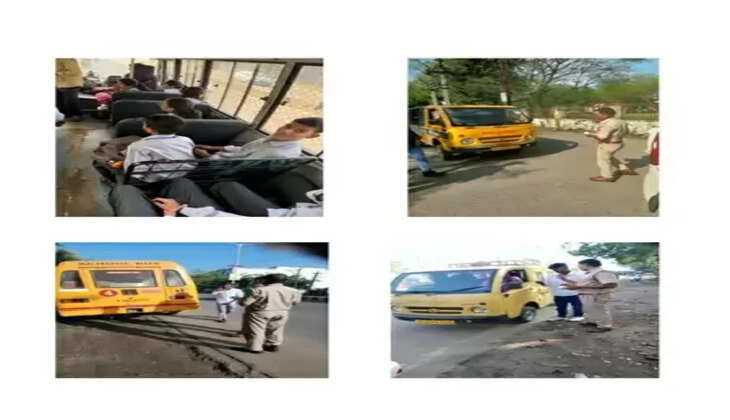 Bhilwara School Bus Safety Action – 16 Vehicles Challaned