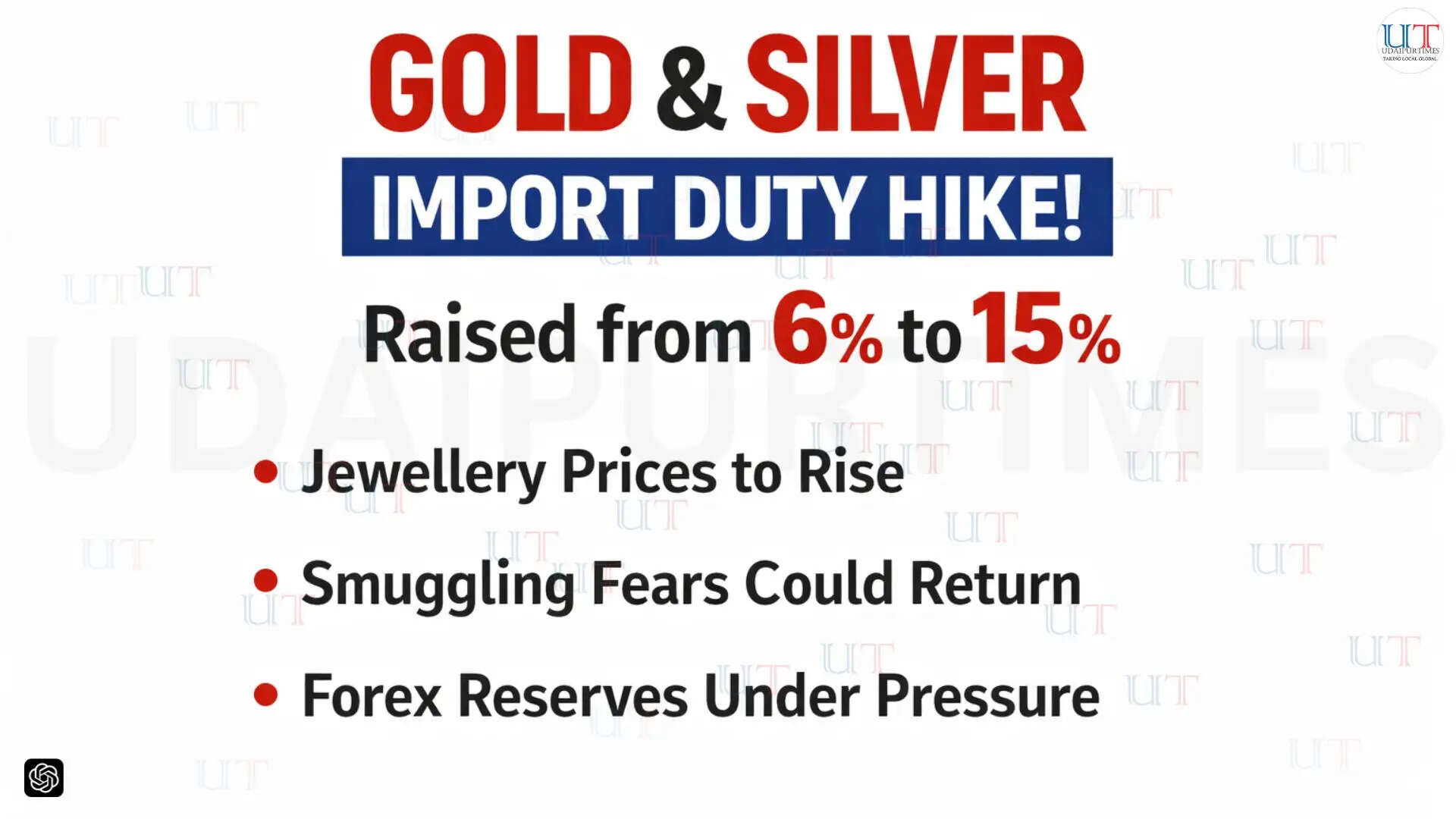 Gold jewellery displayed in a showroom as India raises import duty on precious metals amid West Asia tensions