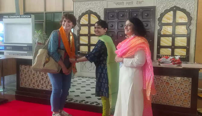 US Charge d'Affaires Patricia Lacina on her maiden trip to Udaipur