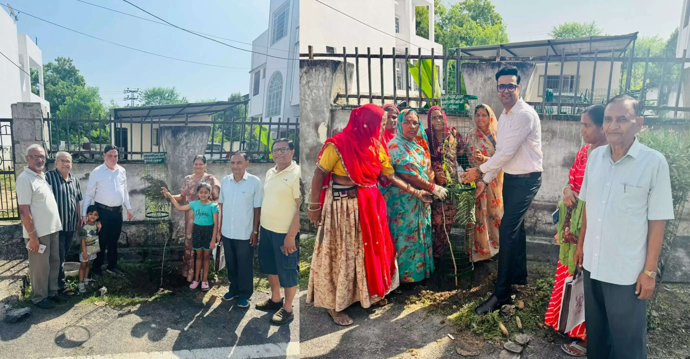 Unique initiative of Green Gokul Nagar Clean Gokul Nagar in Udaipur on Navratri