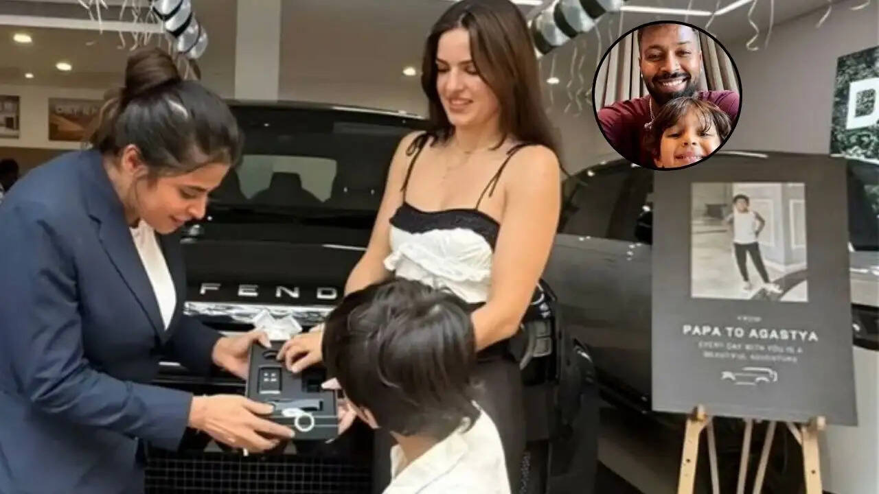 Hardik Pandya Gifts Black Land Rover Defender To Ex-Wife Natasa Stankovic & Son Agastya