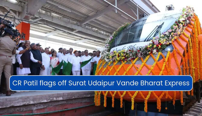 Udaipur Surat Vande Bharat Express Flag off