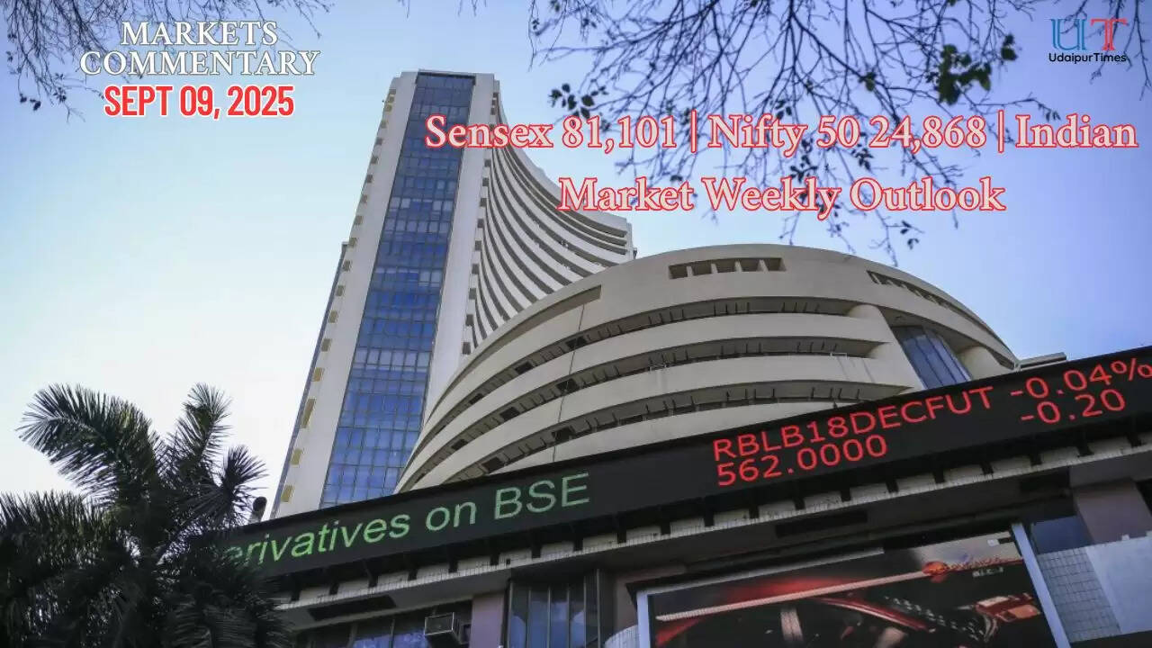 &ldquo;Indian stock market performance showing Sensex 81,101 and Nifty 50 at 24,868 with sectoral trends&rdquo;