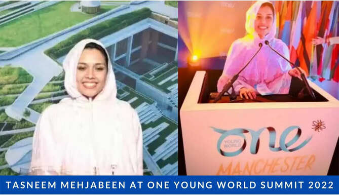 Tasneem Mehjabeen of Udaipur was the only one from Rajasthan and among the 12 youth selected from India at the One Young World Summit in Manchester United Kingdom