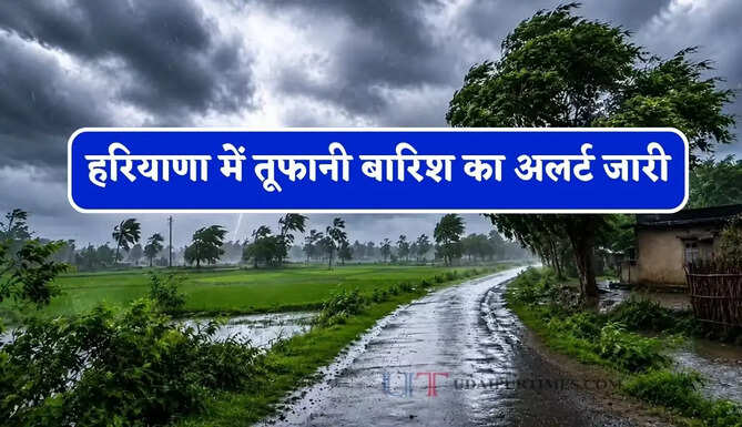 हरियाणा में तूफानी बारिश का अलर्ट जारी, जाने मौसम विभाग का बड़ा अपडेट&nbsp;