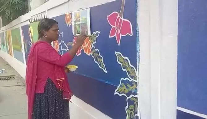 Transgender Mural Paintings Gulab Bagh Udaipur Pujari