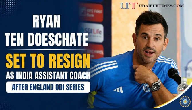 Ryan ten Doeschate during Team India training ahead of the England ODI series.