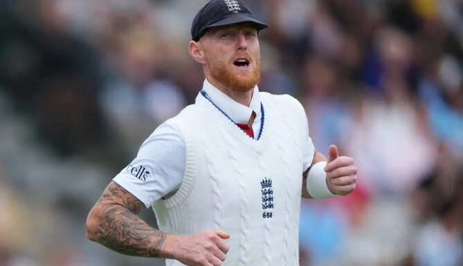 England captain Ben Stokes during a Test match as ECB investigates nightclub controversy involving Gus Atkinson