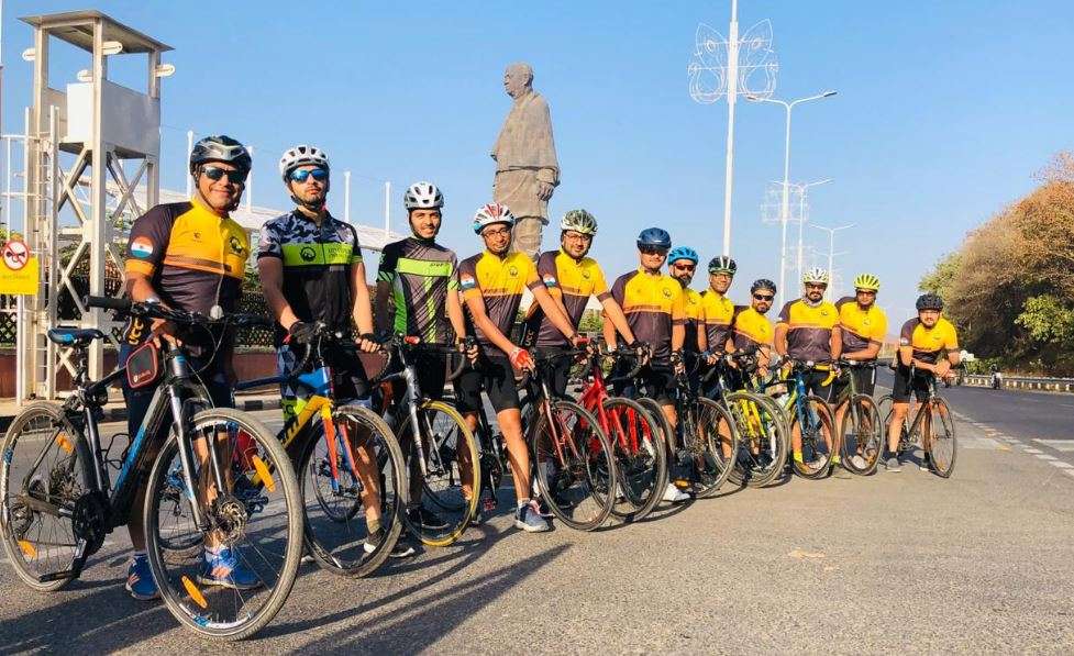 udaipur cycling club udaipur to statue of unity social harmony