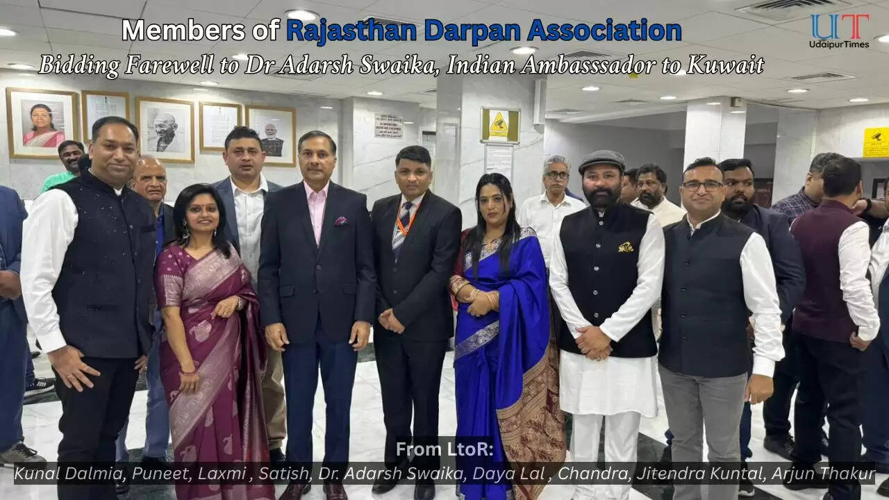 KuwaitUpdates Dr Adarsh Swaika Farewell Speech Rajasthan Darpan Association Kuwait