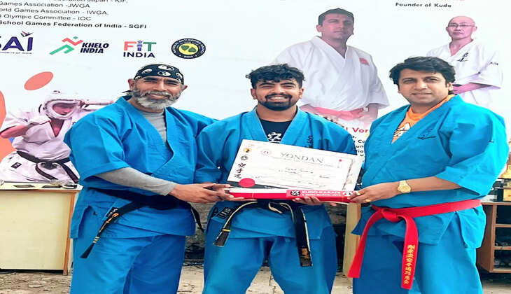 International Kudo player Vipash Menaria of Udaipur awarded the title of "Renshi" in martial arts