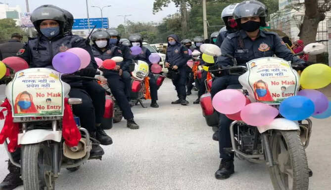 police march