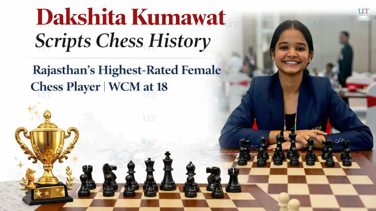 Dakshita Kumawat becomes Rajasthan&rsquo;s highest-rated female chess player after earning Woman Candidate Master title.