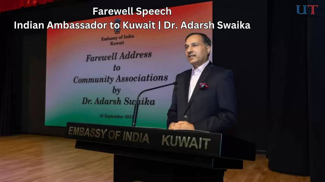 KuwaitUpdates Dr Adarsh Swaika Farewell Speech Rajasthan Darpan Association Kuwait
