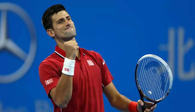 Novak Djokovic during a tennis match after announcing his departure from the PTPA