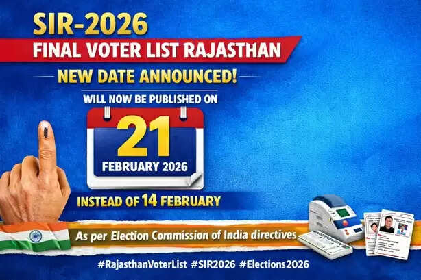 Chief Electoral Officer announces final voter list publication date for SIR-2026 in Rajasthan