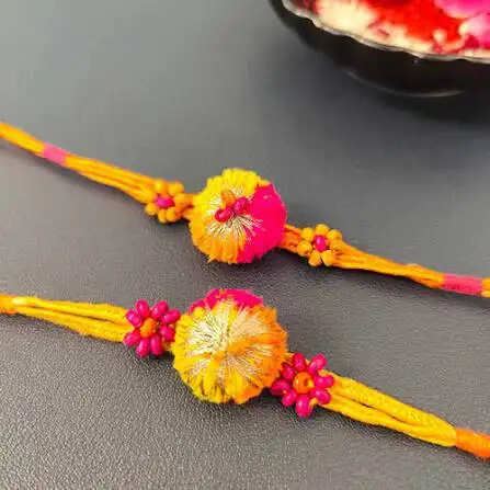 pom pom and fluffy rakhis Creative Rakhi Designs for Brothers Under 10