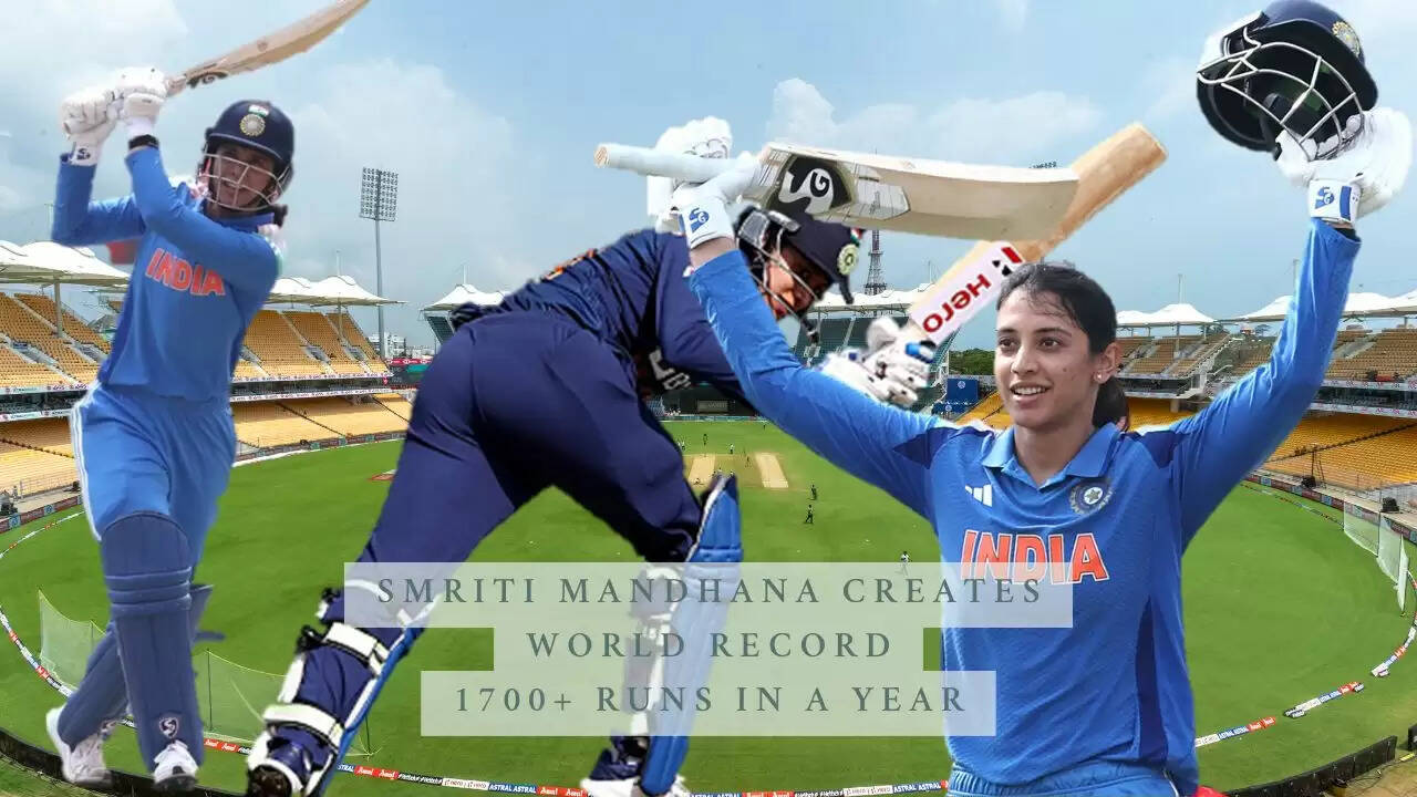 Smriti Mandhana celebrating after scoring 80 runs against Sri Lanka in T20I