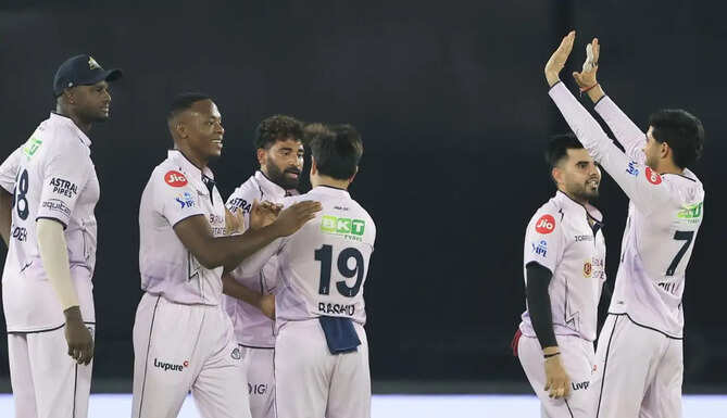Gujarat Titans became the first team to officially qualify for the IPL 2026 playoffs after registering a dominant 82-run victory over Sunrisers Hyderabad i