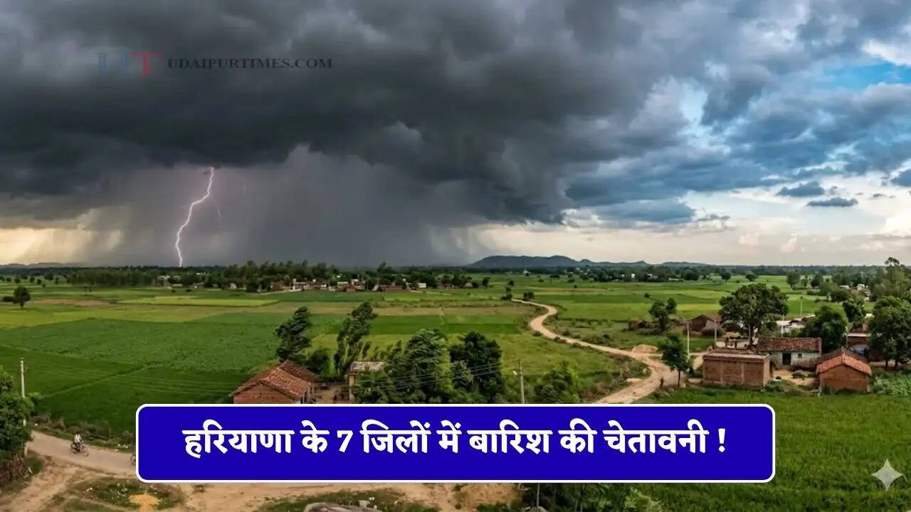 हरियाणा के 7 जिलों में बारिश की चेतावनी ! तेज हवाओं के साथ छाएगी काली घटा, देखें नई मौसम रिपोर्ट