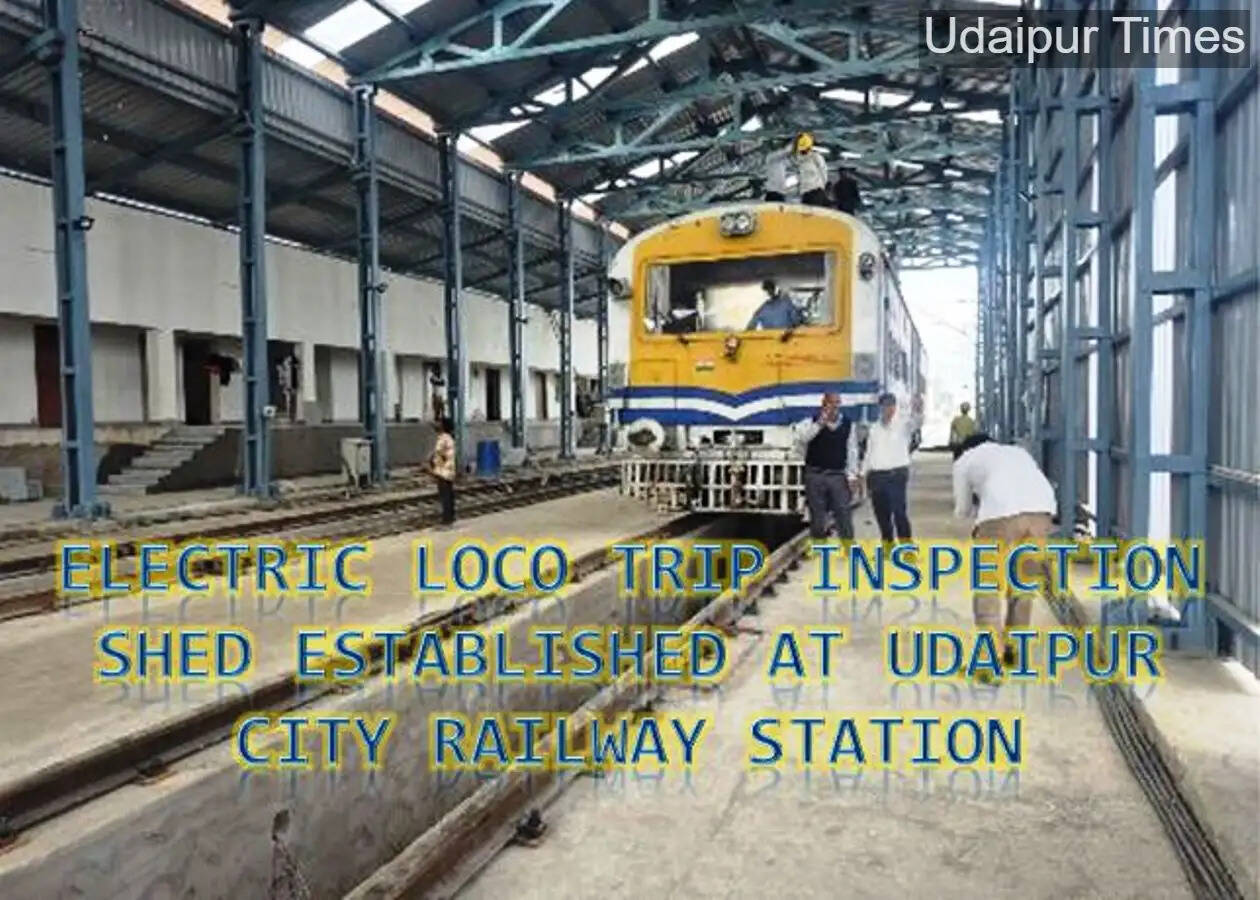 Elelctric loco trip shed udaipur