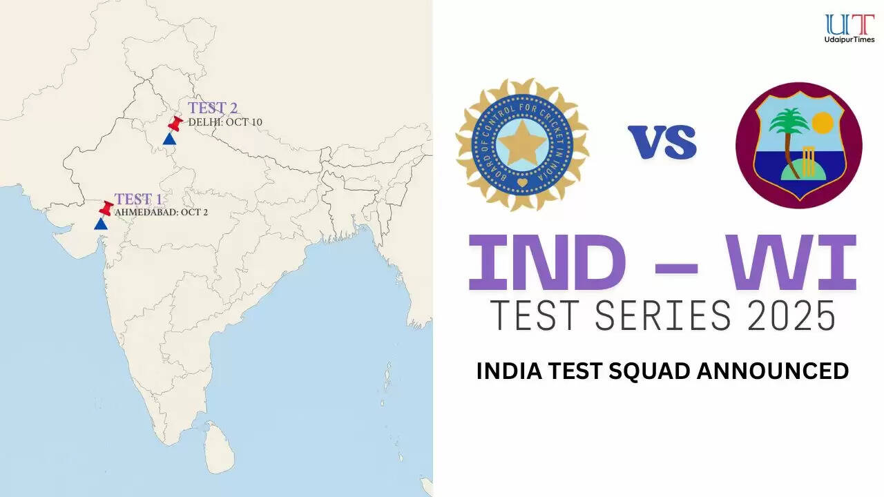 Indian cricket squad lineup for West Indies Test matches in Ahmedabad and Delhi | Shubman Gill leading Indian cricket team vs West Indies 2025 | Ravindra Jadeja vice-captain India Test series 2025 | Dhruv Jurel wicketkeeper Indian squad 2025 Test series