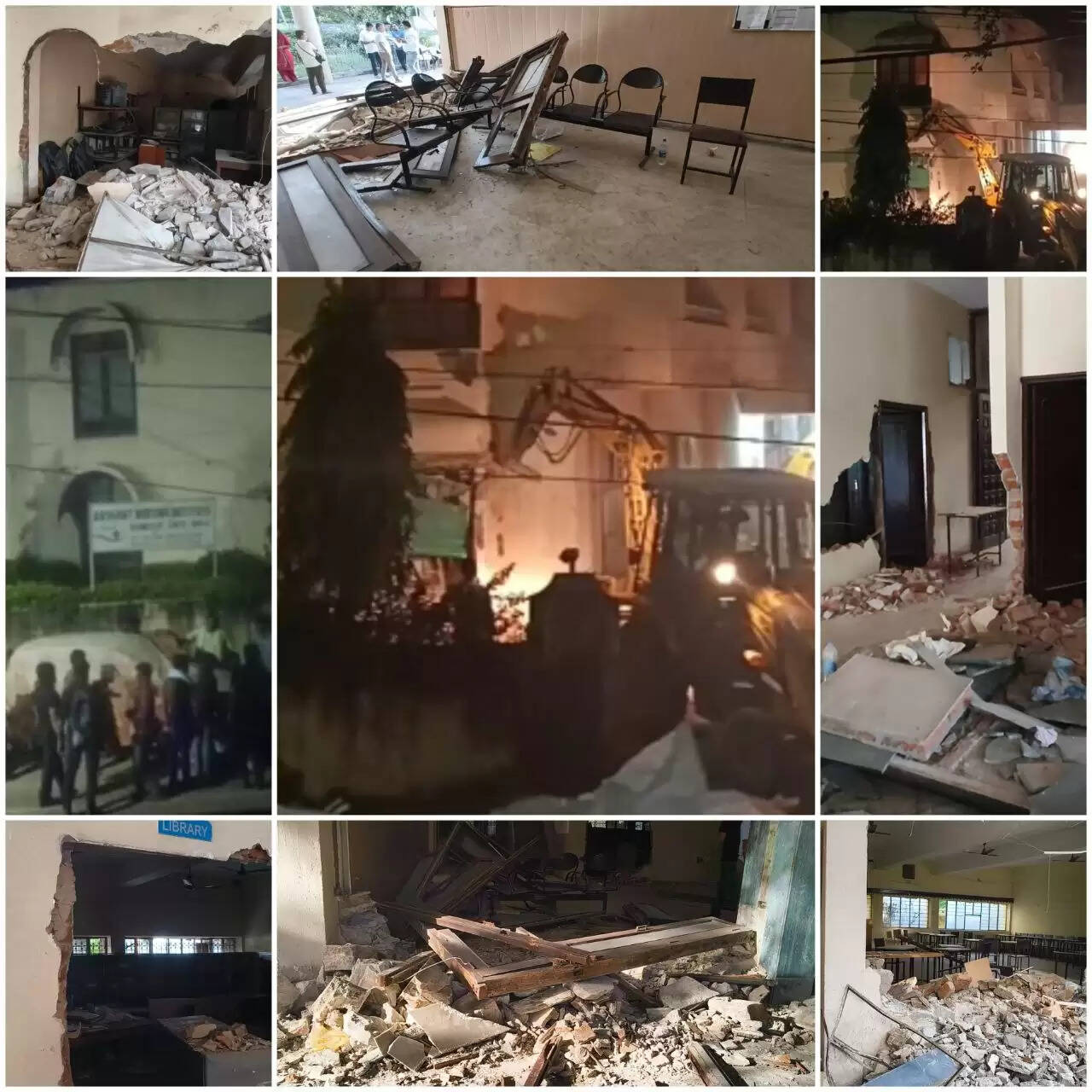 Udaipur: JCB vandalism at Arihant Nursing College | FIR lodged"