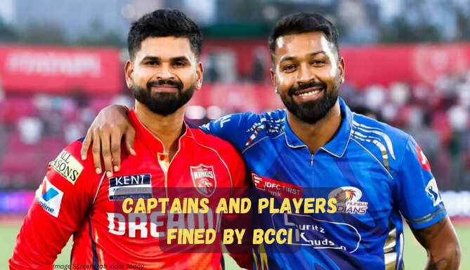 Hardik Pandya, Shreyas Iyer, BCCI Action, MI vs PBKS, IPL 2025 Fines, IPL Code Breach, Mumbai Indians, Punjab Kings